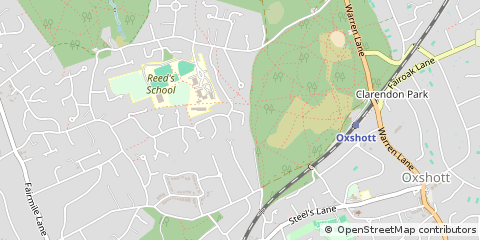 Map of Cobham, Surrey