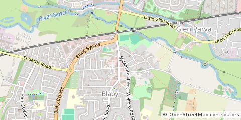Map of Leicester, Leicestershire