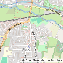 Map of Leicester, Leicestershire