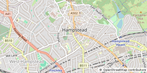 Map of Hampstead