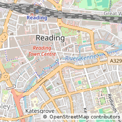 Map of Reading, Berkshire