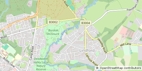 Map of Lindford, Hampshire