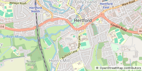 Map of Hertford