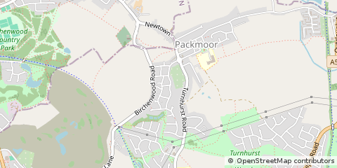 Map of Stoke on Trent, Staffordshire