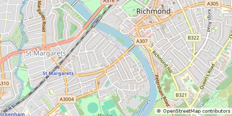 Map of Twickenham