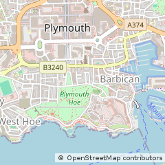 Map of Plymouth, Devon