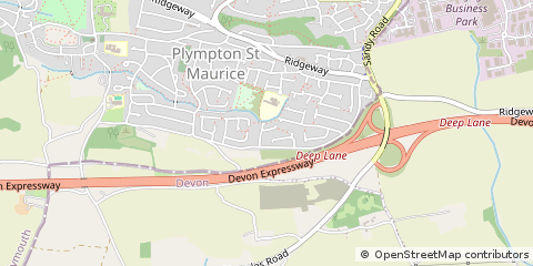 Map of Plymouth, Devon