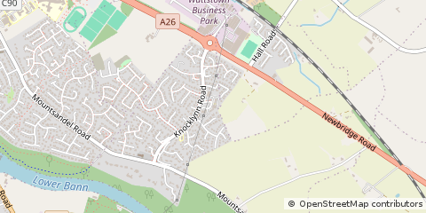 Map of Coleraine, Londonderry