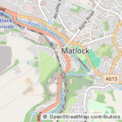 Map of Matlock, Derbyshire