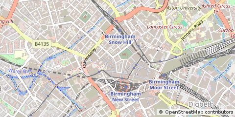 Map of Birmingham