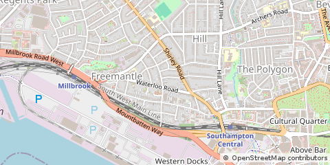 Map of Southampton