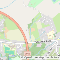 Map of Llanelli, Carmarthenshire