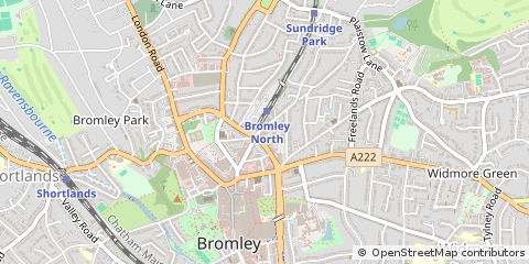 Map of Bromley, Kent