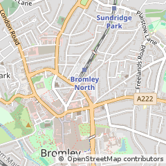 Map of Bromley, Kent