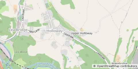 Map of Matlock, Derbyshire