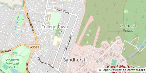 Map of Sandhurst