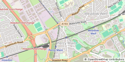 Map of North Shields