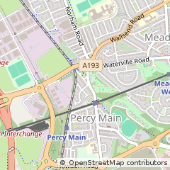 Map of North Shields