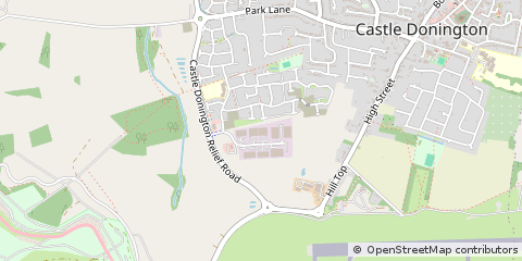 Map of Castle Donington, Derby