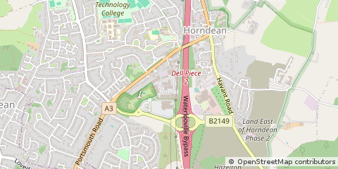 Map of Waterlooville, Hampshire