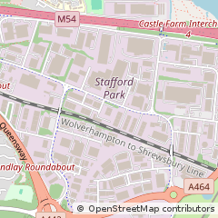 Map of Telford, Shropshire