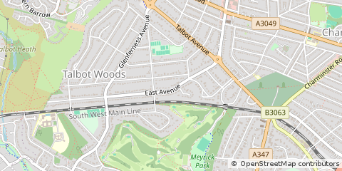 Map of Bournemouth