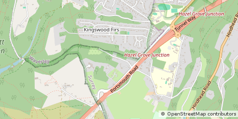 Map of Hindhead, Surrey