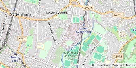 Map of Beckenham, Kent
