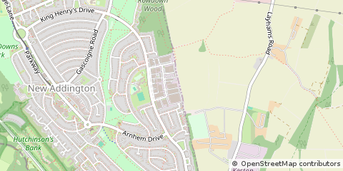Map of Croydon, Surrey