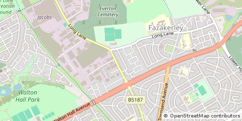 Map of Liverpool, Merseyside
