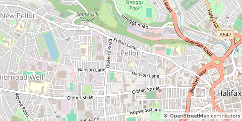 Map of West Yorkshire