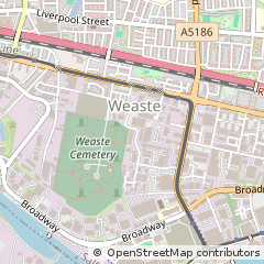 Map of Manchester, Lancashire