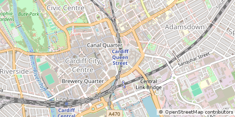 Map of Cardiff