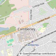 Map of Camberley, Surrey