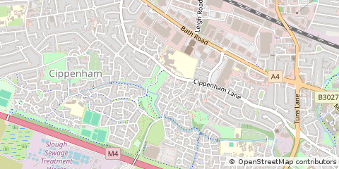 Map of Slough, Berkshire