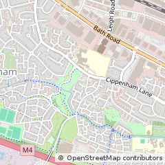 Map of Slough, Berkshire