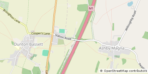 Map of Lutterworth, Leicestershire