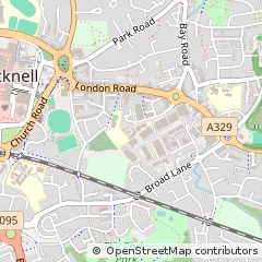 Map of Bracknell, Berkshire