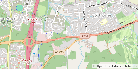 Map of Crawley
