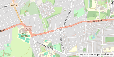 Map of Croydon