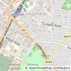 Map of Leicester