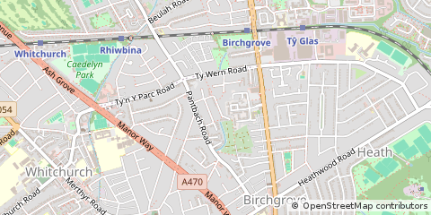 Map of Cardiff