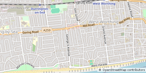 Map of Worthing