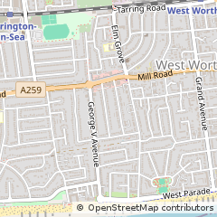 Map of Worthing