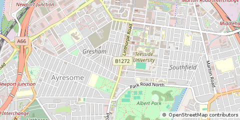 Map of Middlesbrough, Cleveland