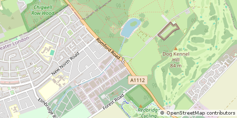 Map of Ilford, Greater London