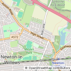 Map of Newton-LE-Willows