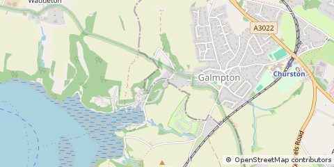 Map of Brixham, Devon