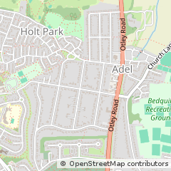 Map of Leeds, West Yorkshire