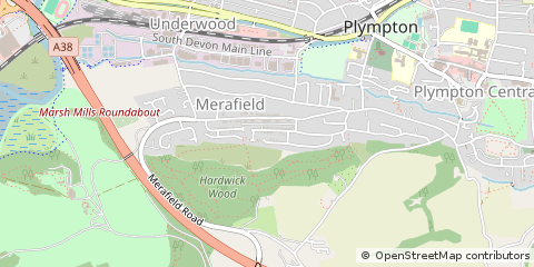 Map of Plympton, Plymouth